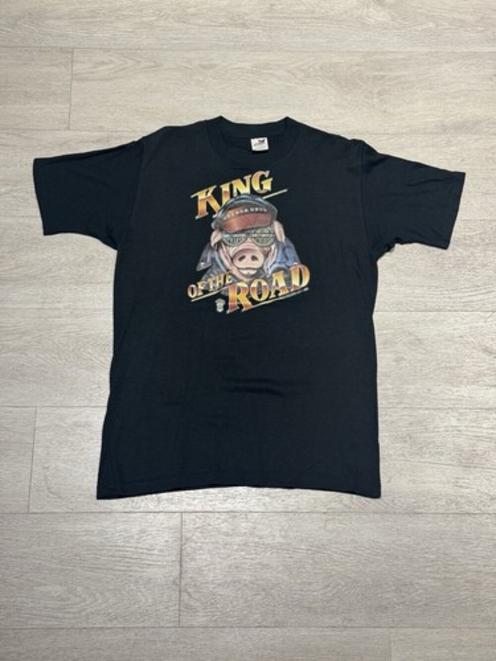 Vintage 1982 Harley Davidson Hog Hawg King Of The Road Shirt Single Stitch Sz L